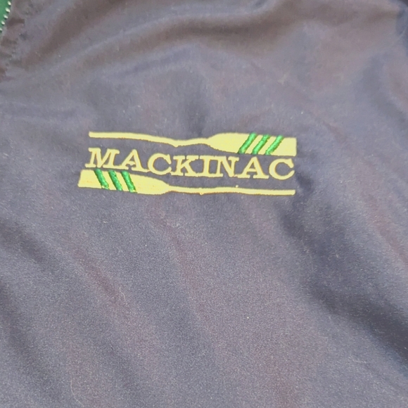 LA Loving Windbreaker Mackinac Boat Racing Large Vintage Blue Green Retro 80s 90 - Picture 5 of 8